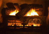 fireplace natural gas log.