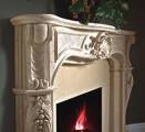 fireplace marble mantel.